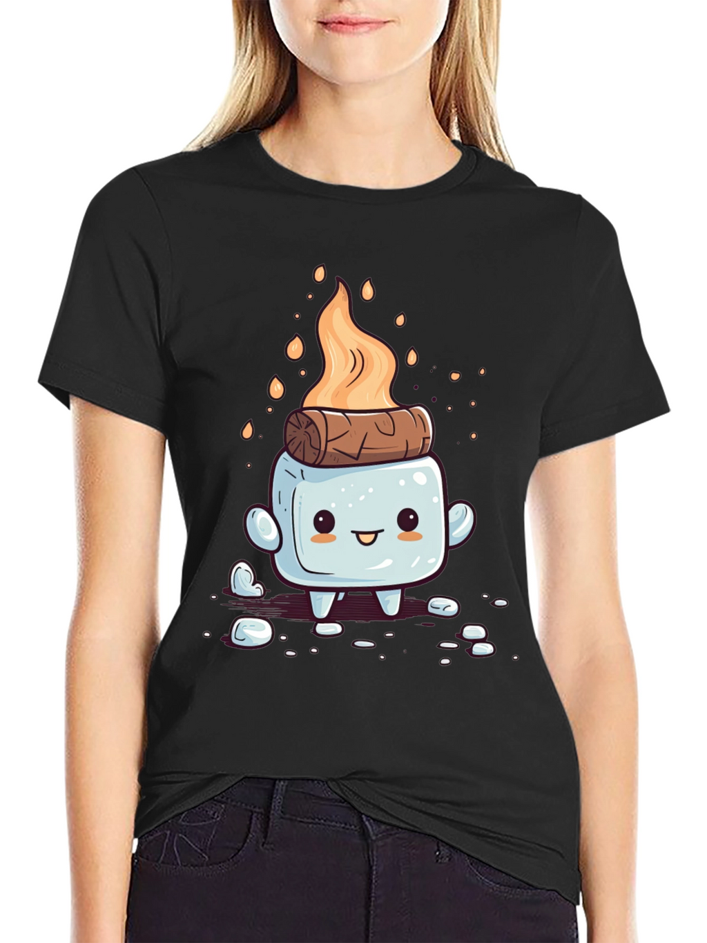 Smore Fun Graphic Tee - Campfire Marshmallow T-Shirt