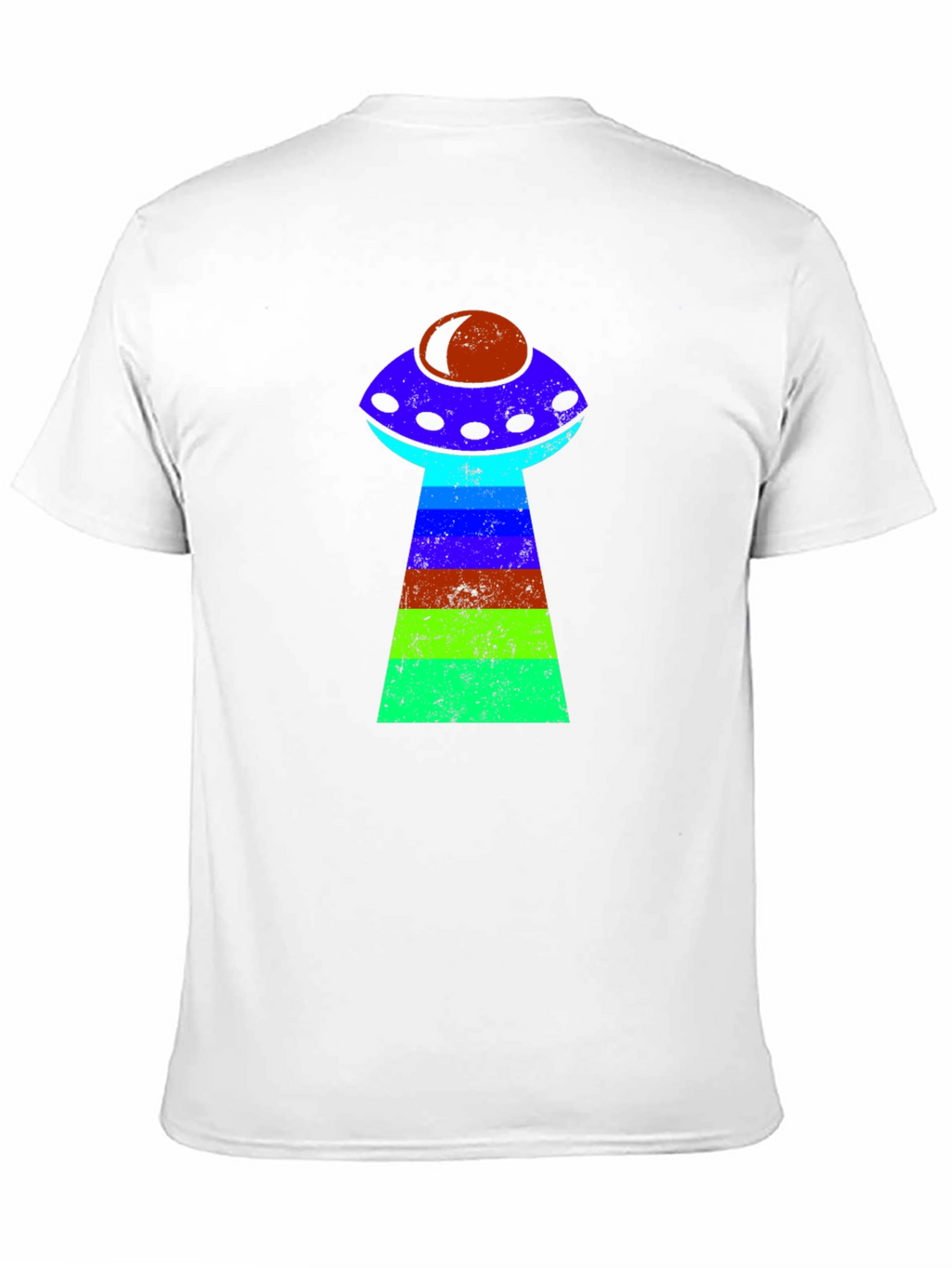 Retro Alien UFO T-Shirt - Black Graphic Tee