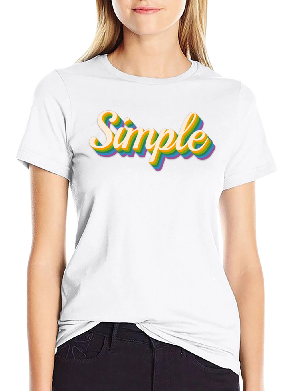 Simple Retro Rainbow T-Shirt