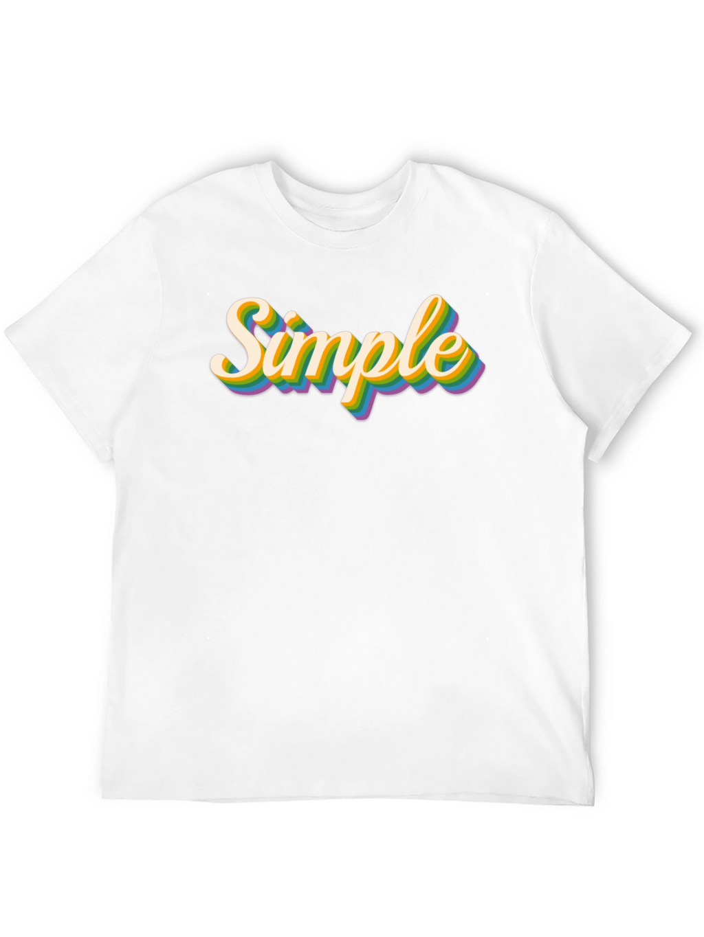Simple Retro Rainbow T-Shirt