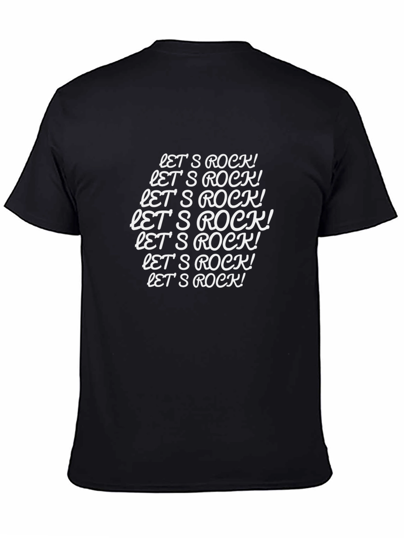 Lets Rock Graphic Tee - Black