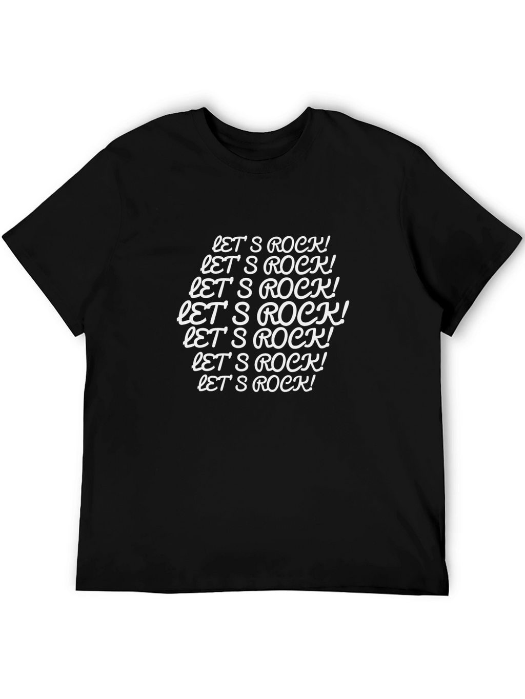 Lets Rock Graphic Tee - Black