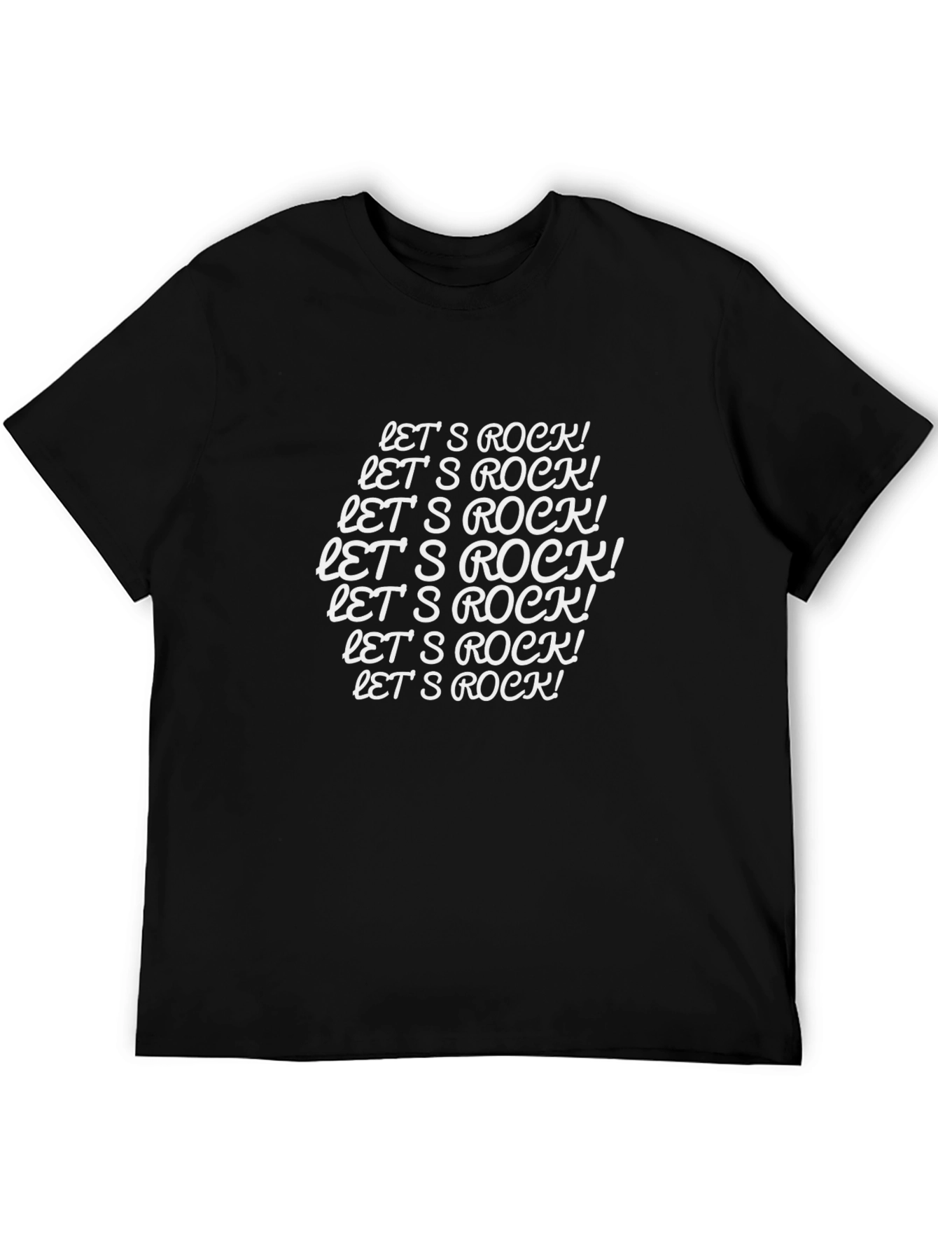 Lets Rock Graphic Tee - Black