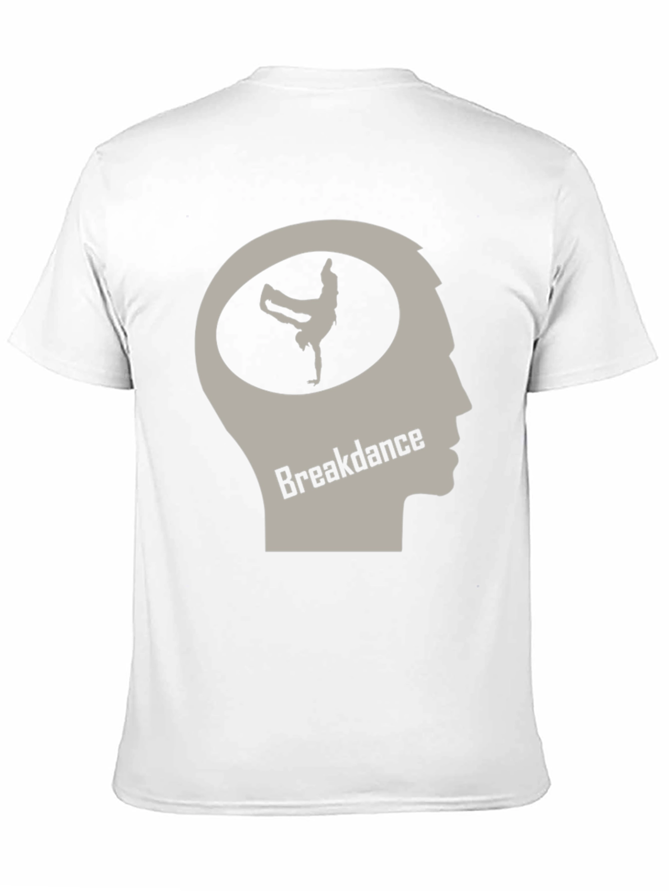 Breakdance Brain T-Shirt - Black Crew Neck Tee