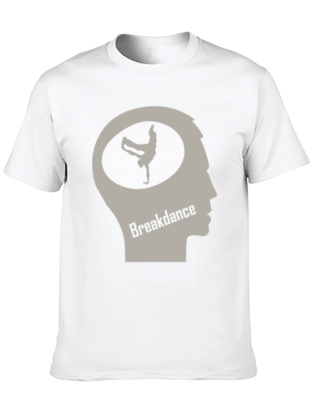 Breakdance Brain T-Shirt - Black Crew Neck Tee