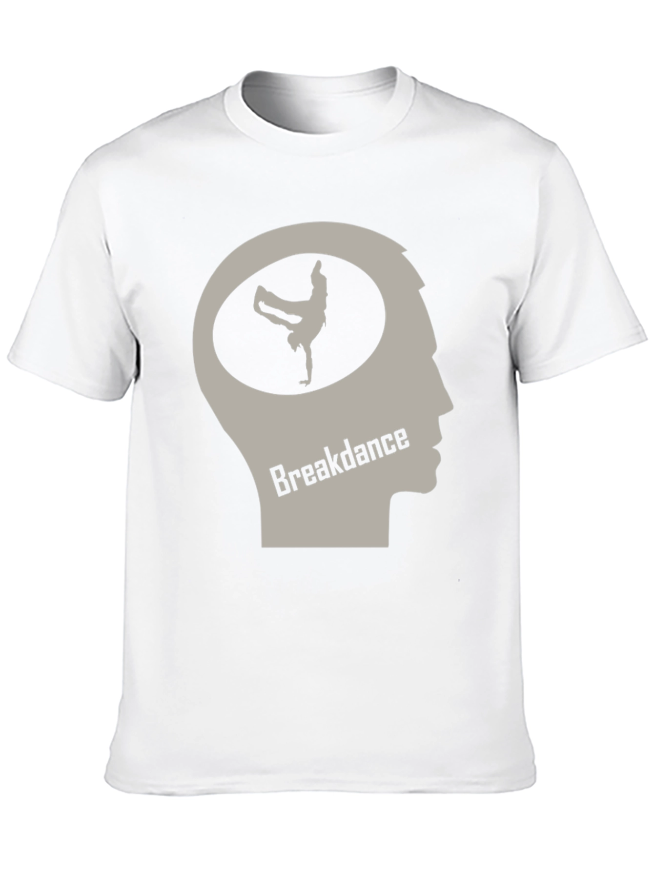 Breakdance Brain T-Shirt - Black Crew Neck Tee