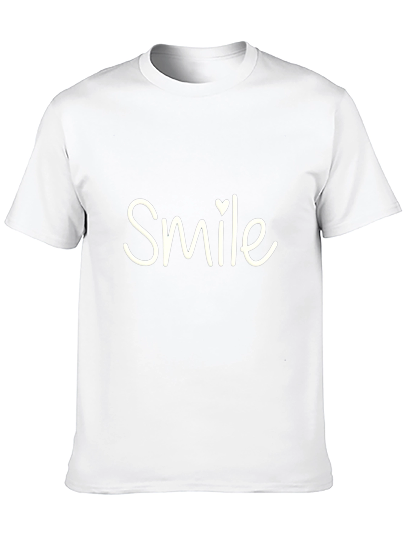 Smile Graphic Tee - Black Casual T-Shirt