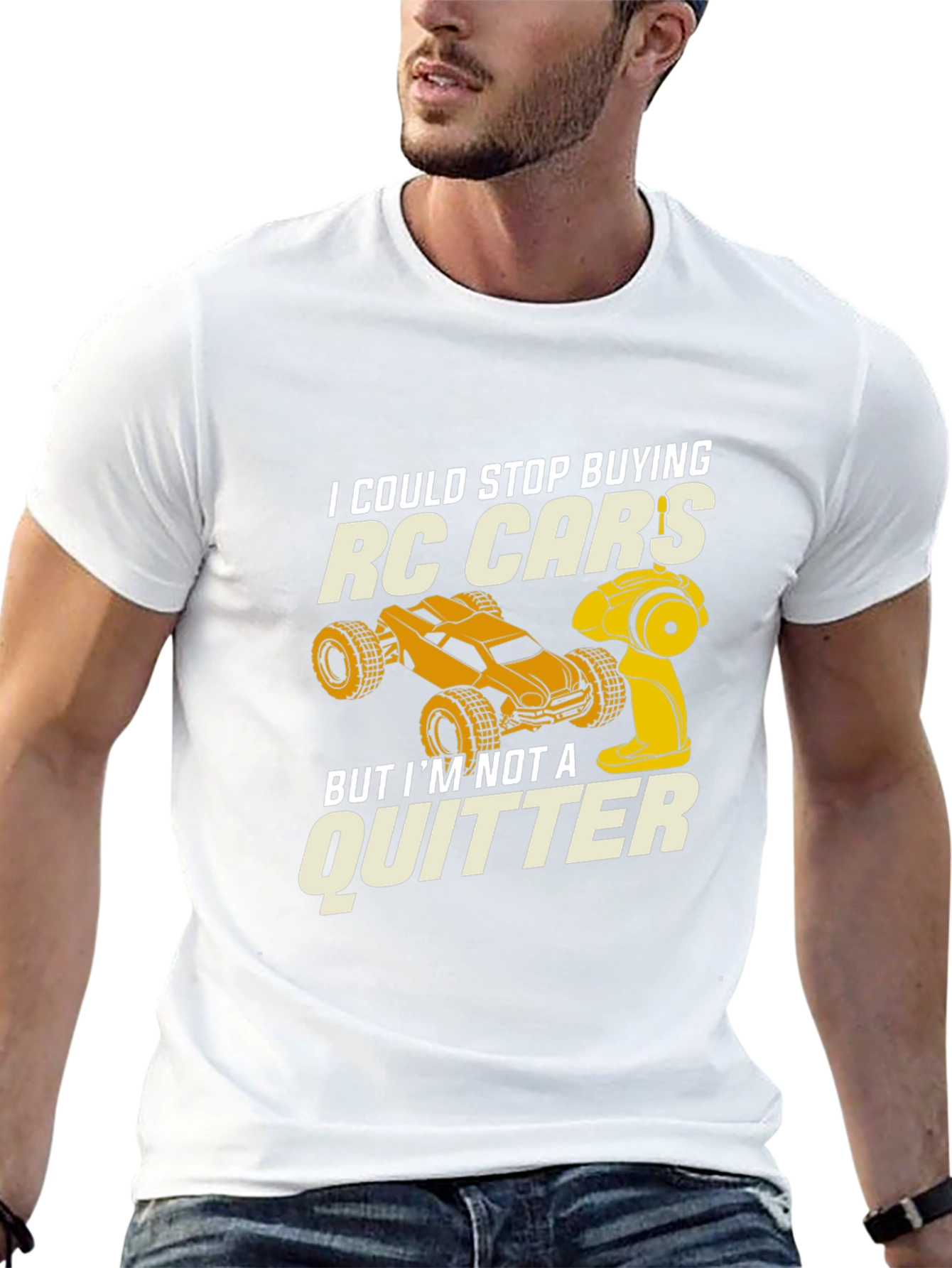 RC Car Enthusiast T-Shirt - Not a Quitter!