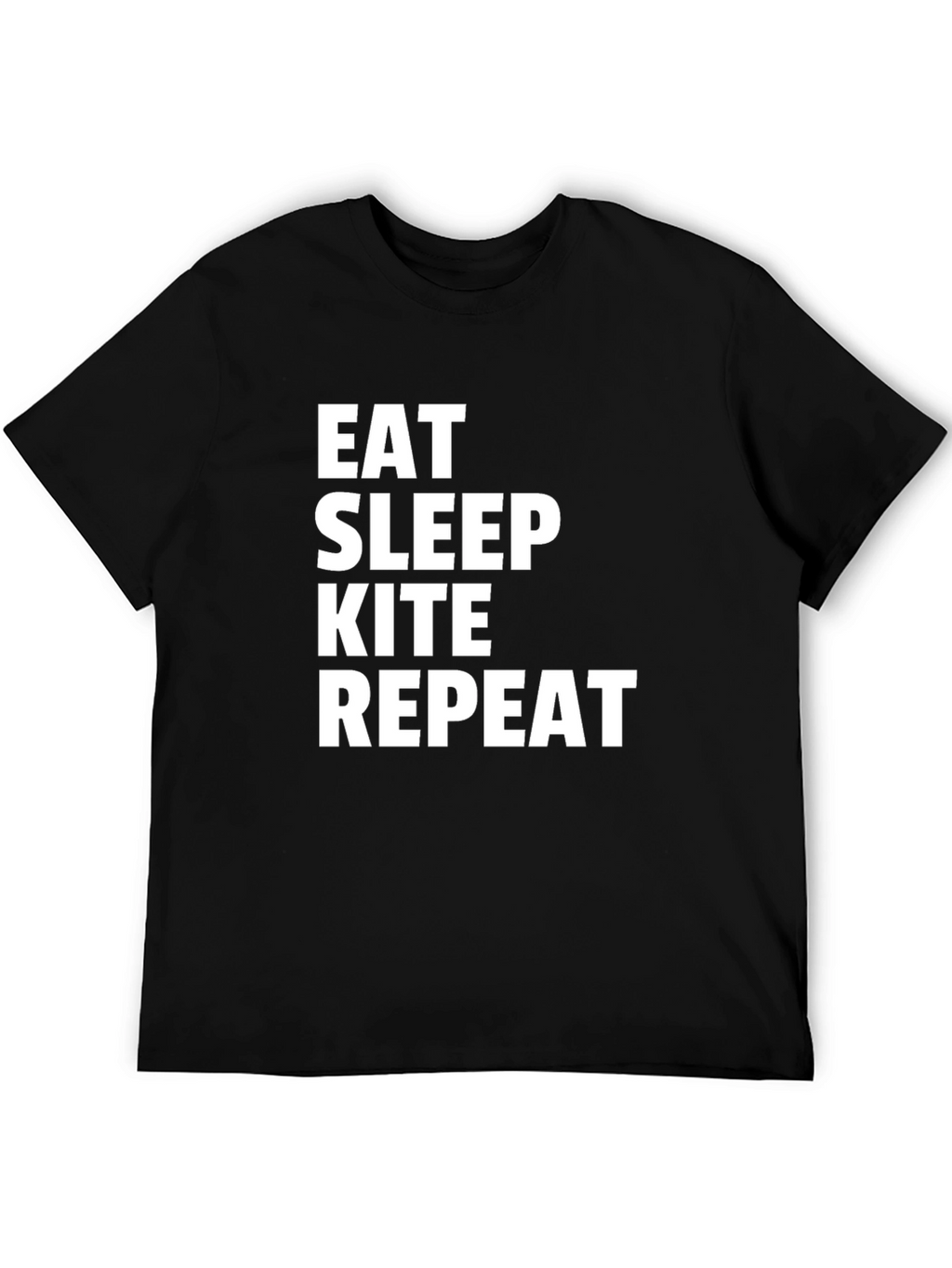 Eat Sleep Kite Repeat Graphic Tee - Kitesurfing T-Shirt