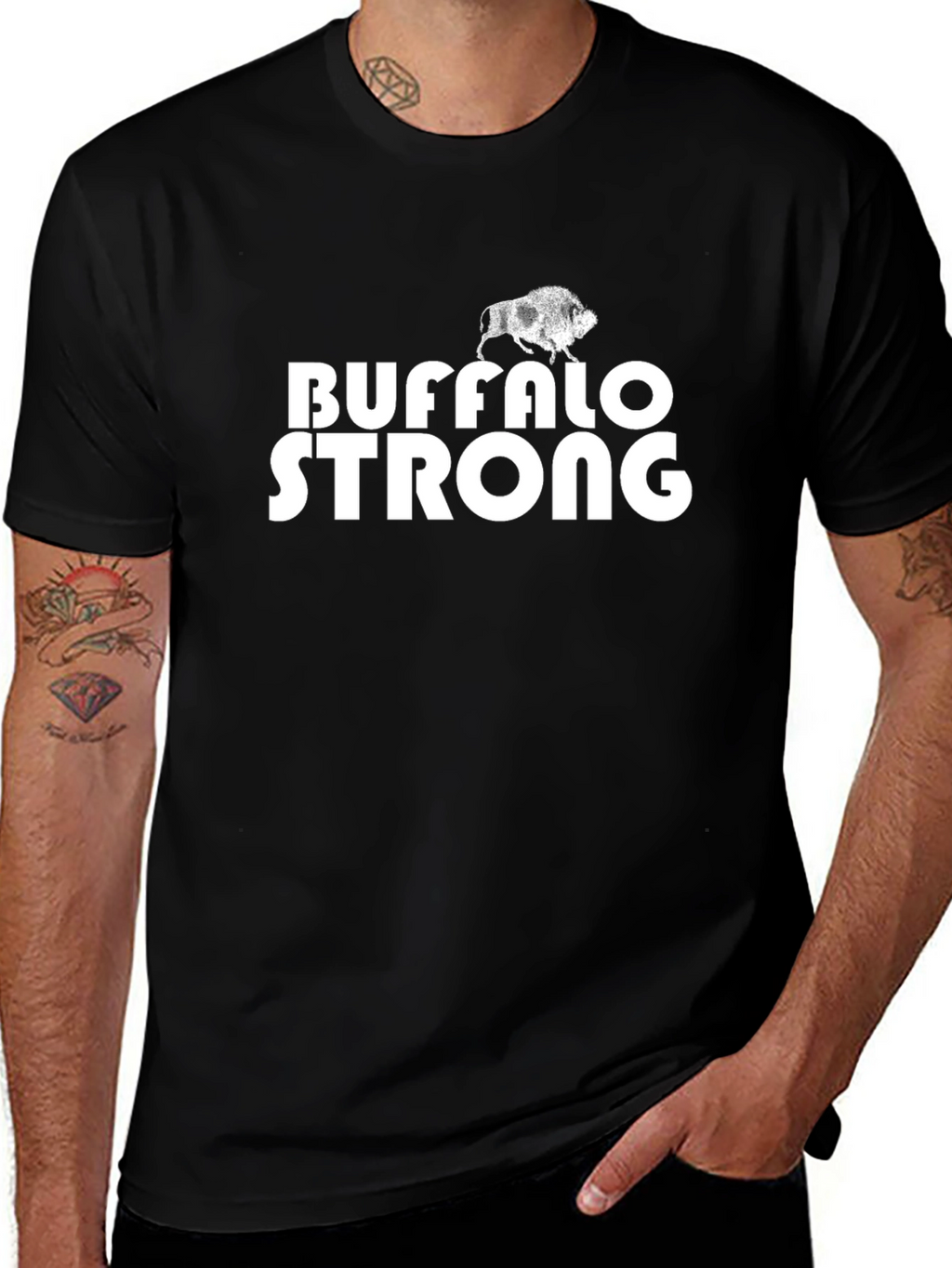 Buffalo Strong Black T-Shirt