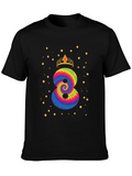8th Birthday Tie Dye Crown T-Shirt
