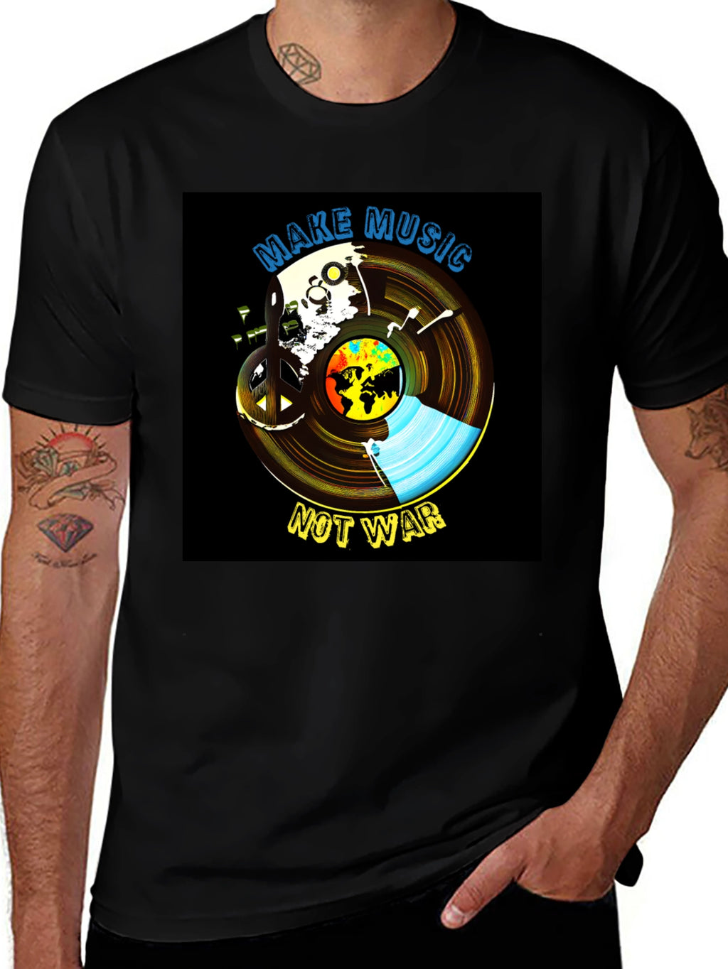 Music Not War Graphic Tee