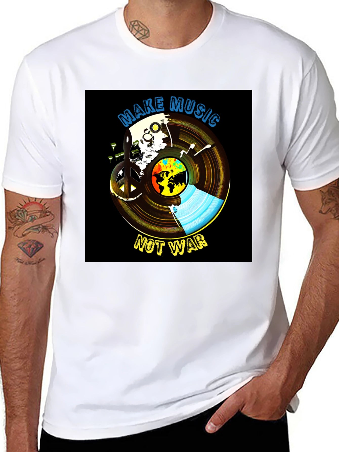 Music Not War Graphic Tee