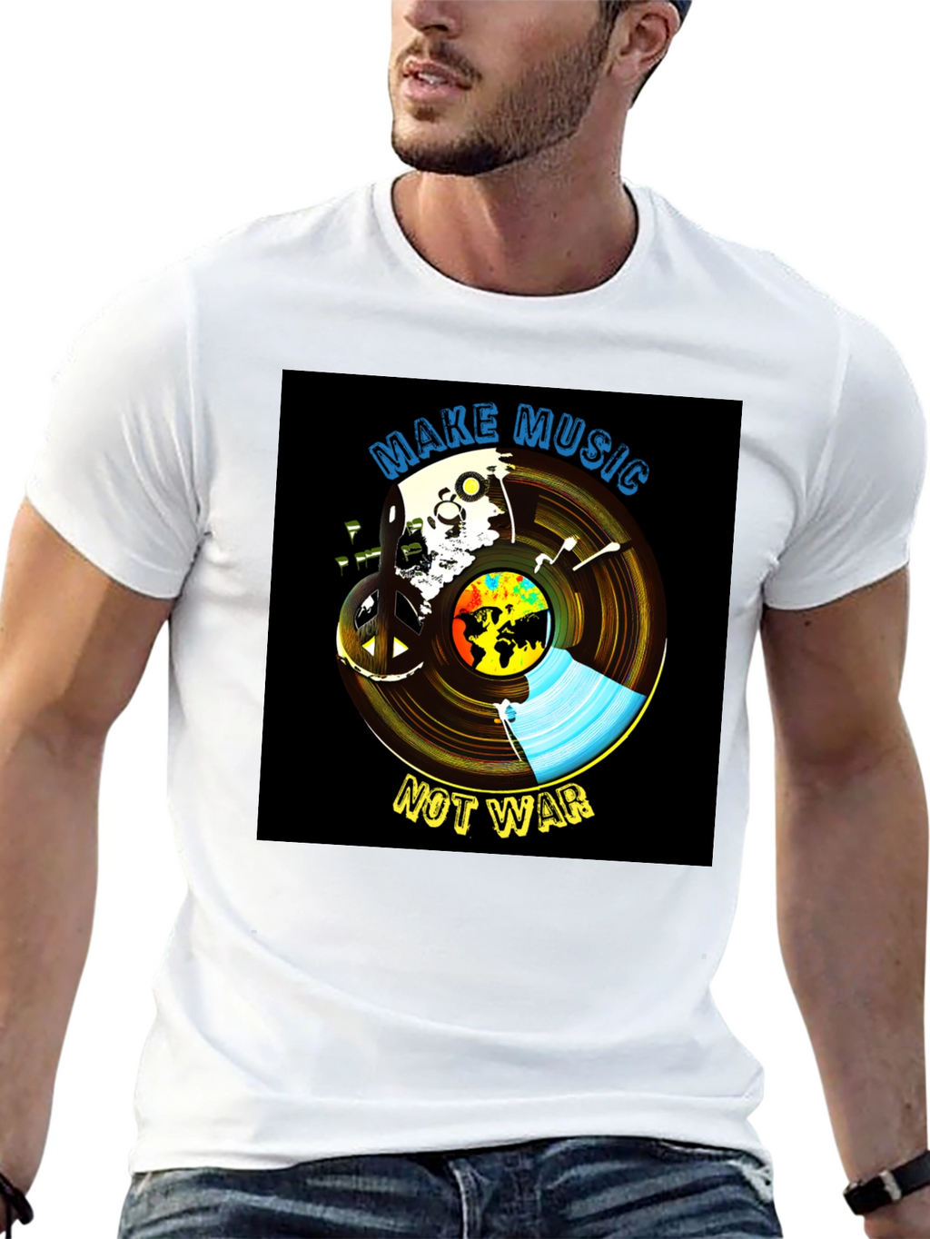 Music Not War Graphic Tee