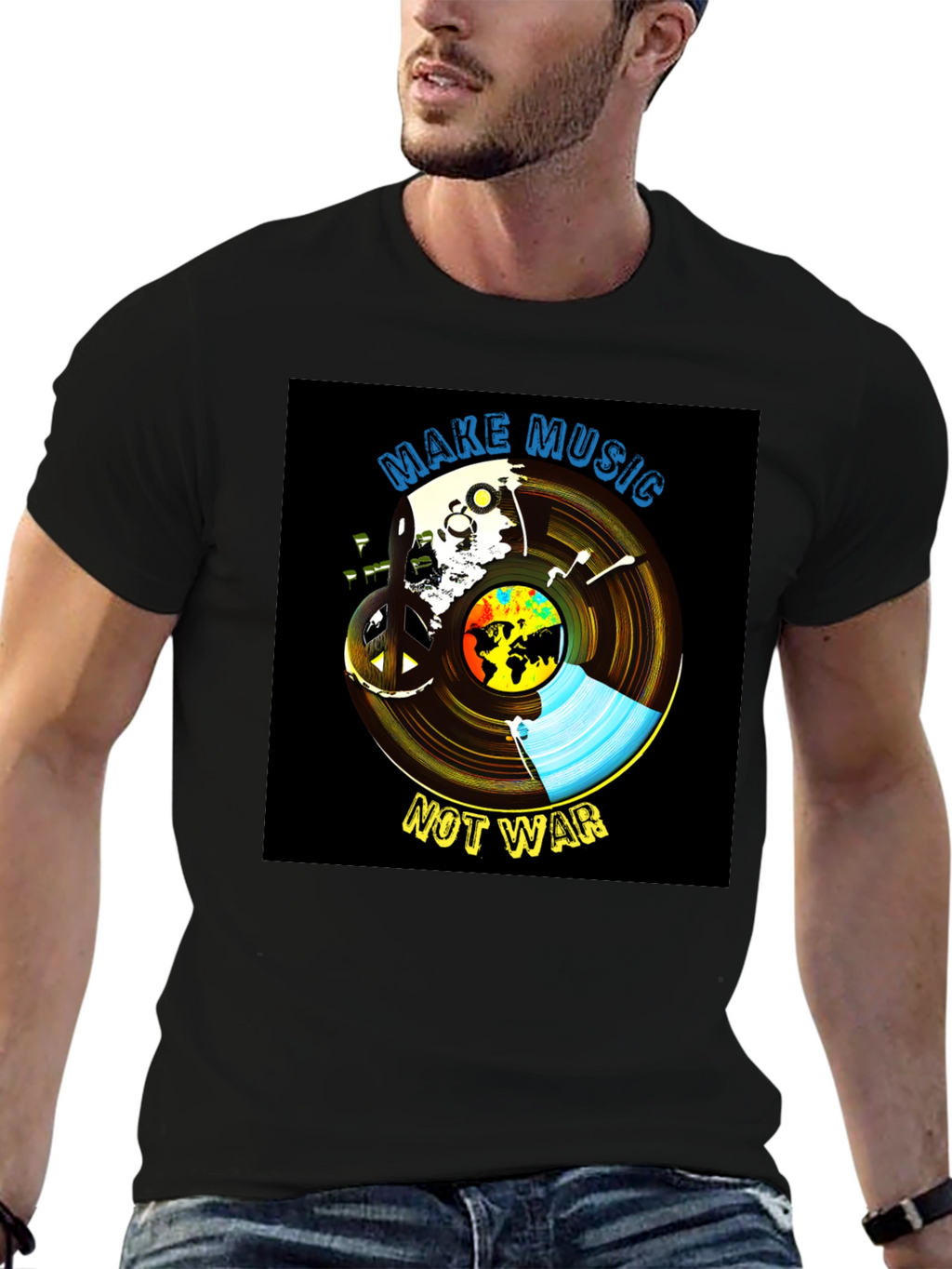 Music Not War Graphic Tee
