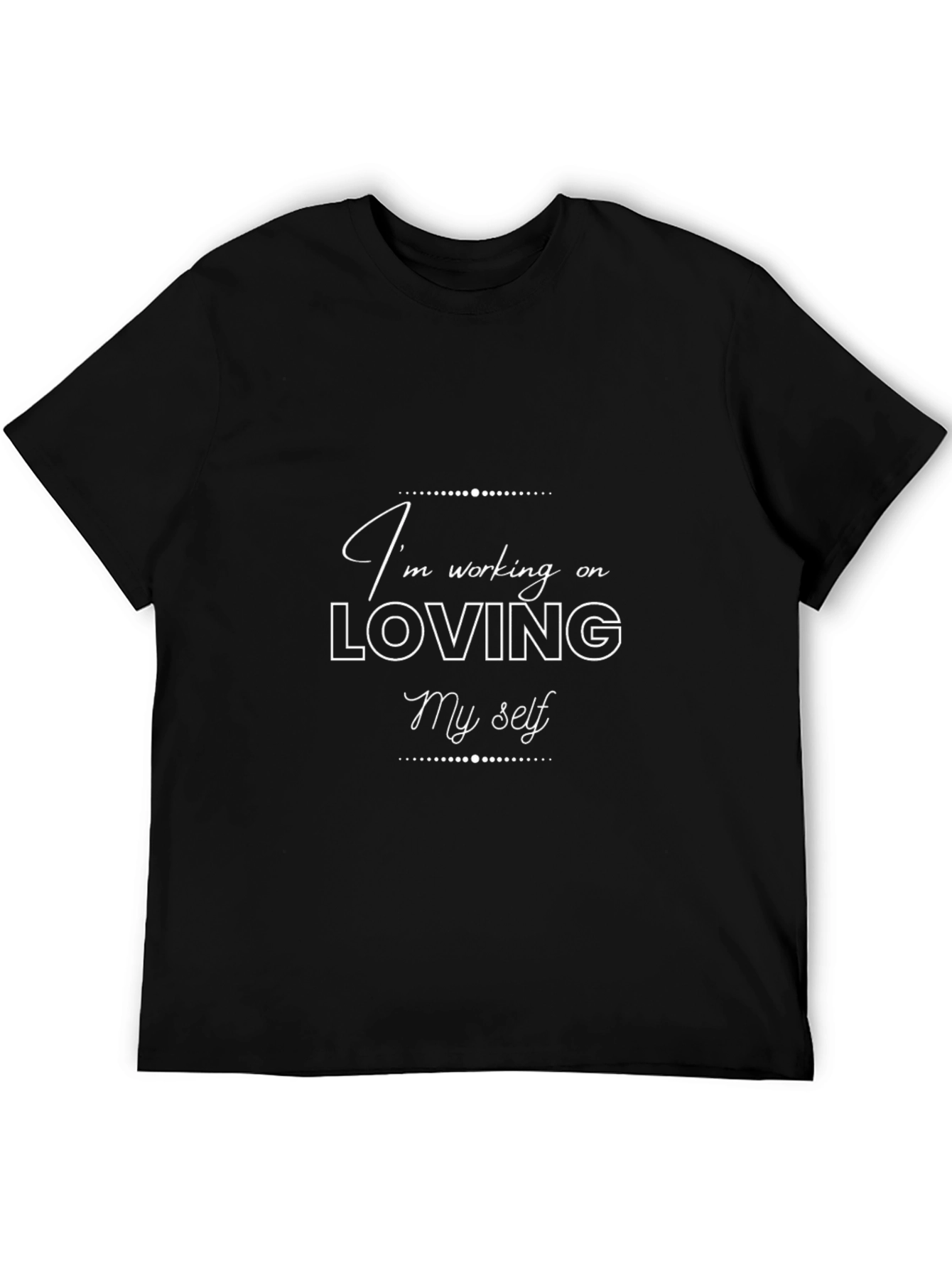 Self-Love Black Tee - Empowering Message