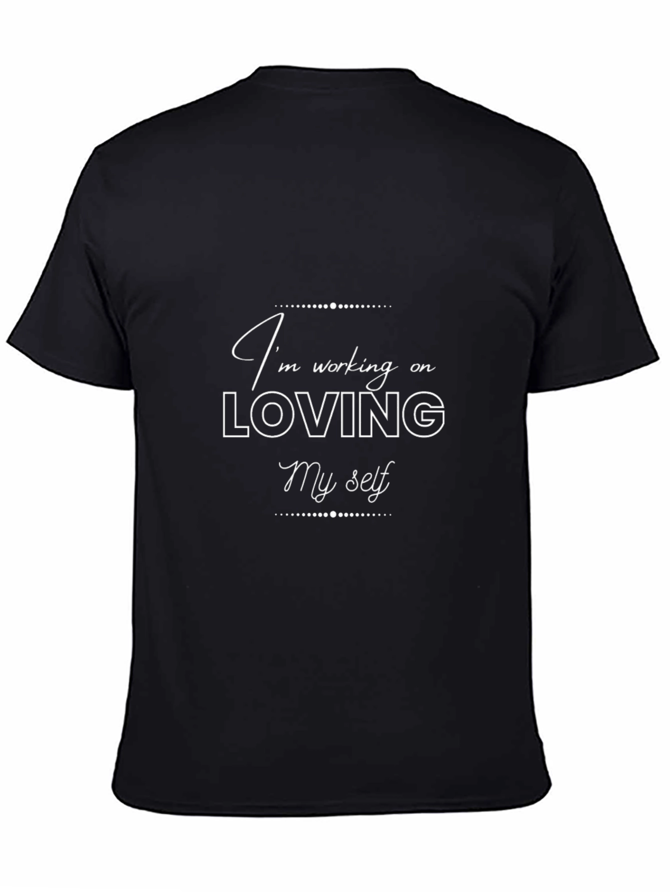 Self-Love Black Tee - Empowering Message