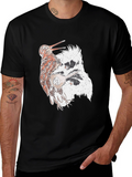 Abstract Bird Graphic T-Shirt