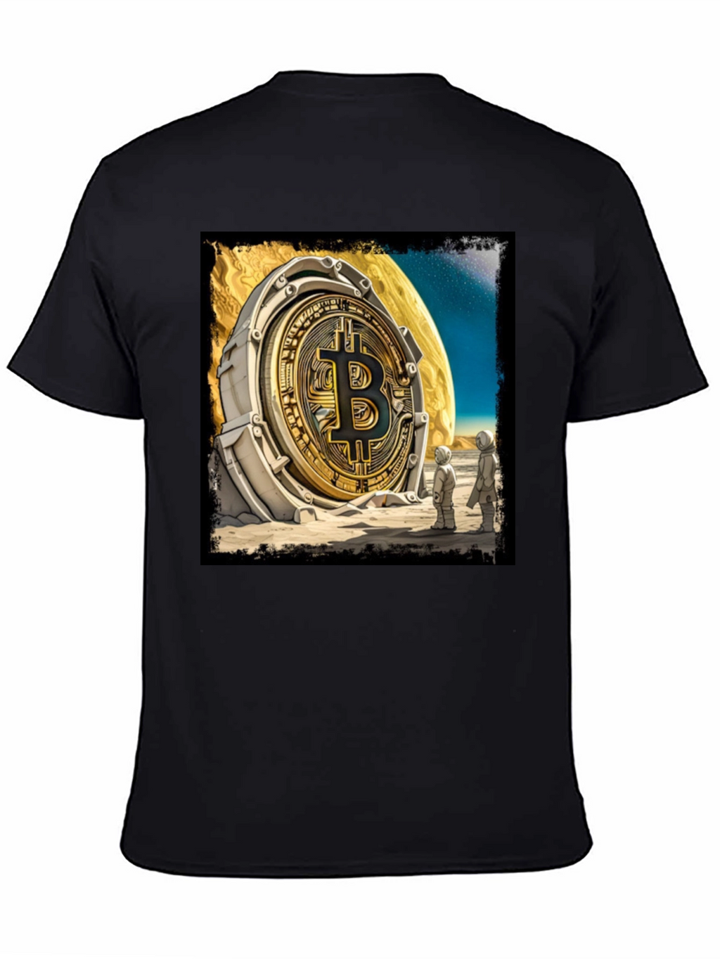 Bitcoin Moon Landing Graphic Tee