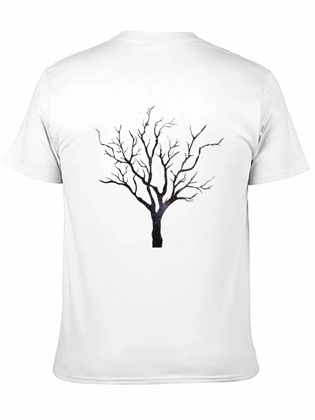 Mens Black Tree Print T-Shirt