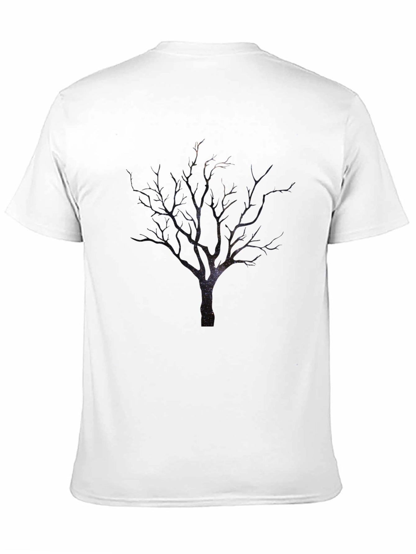 Mens Black Tree Print T-Shirt