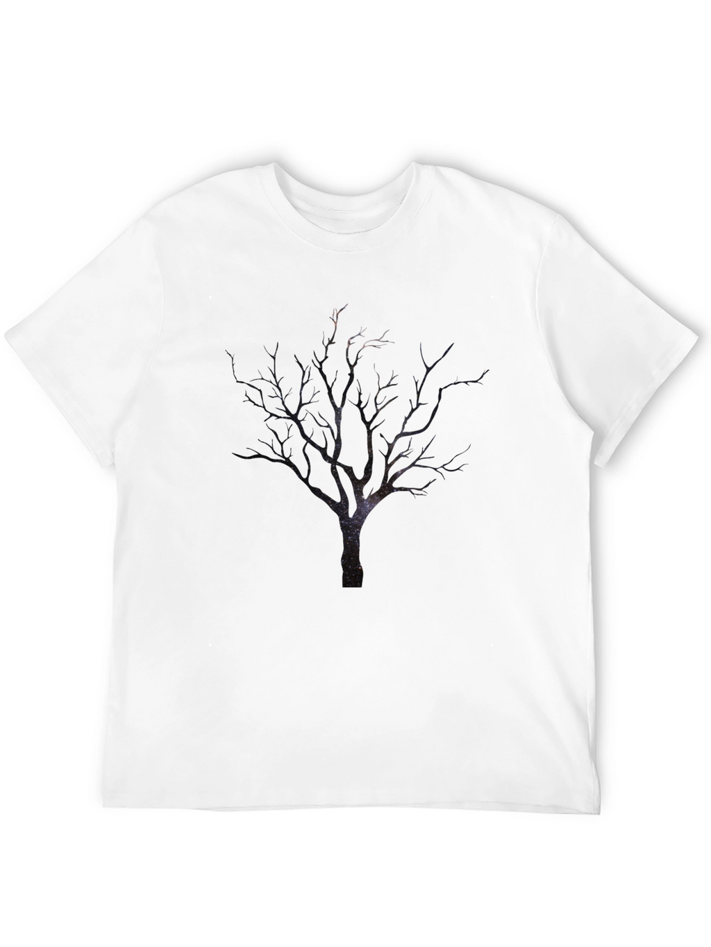 Mens Black Tree Print T-Shirt
