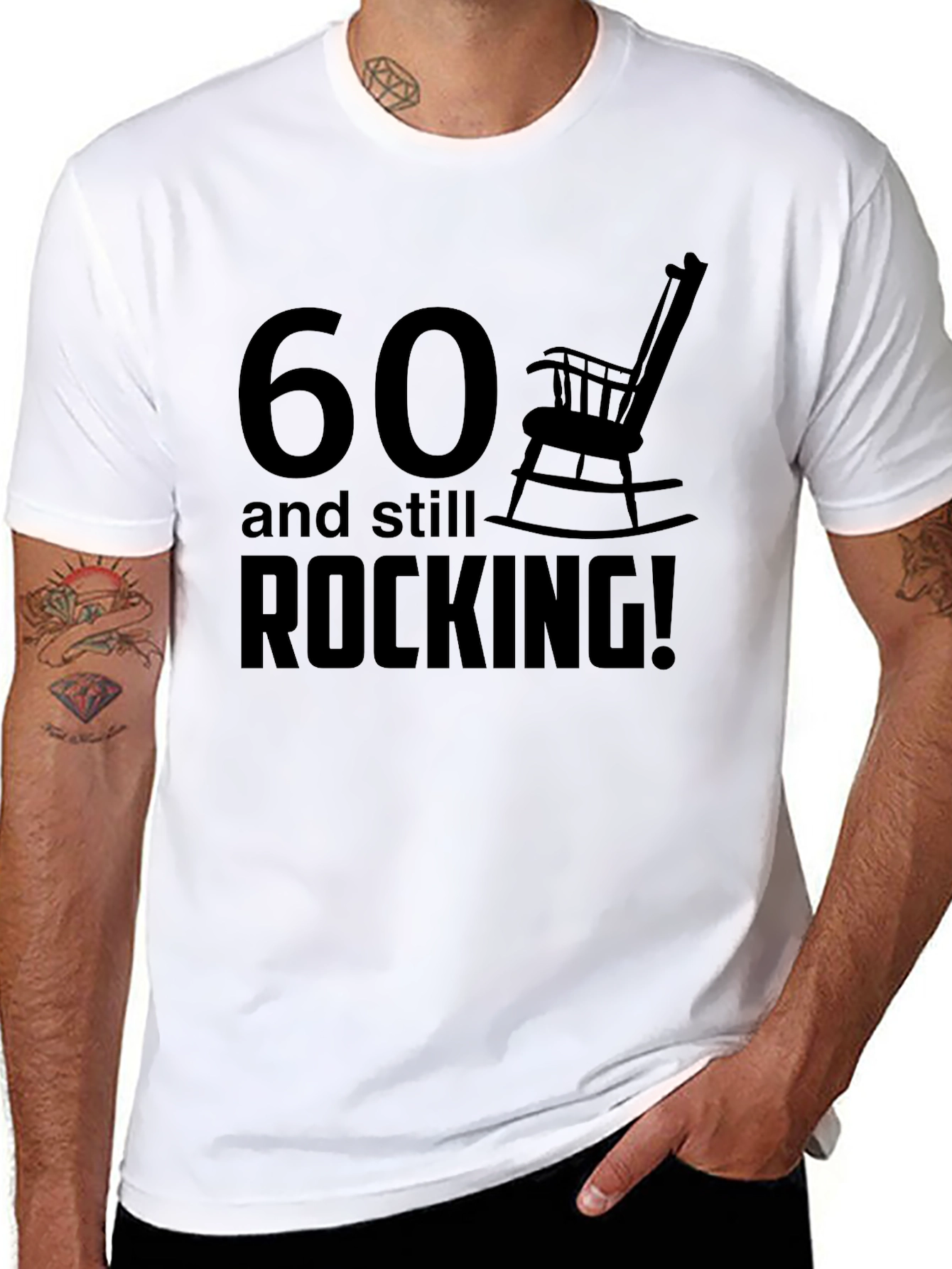 60 and Still Rocking T-Shirt - Funny Birthday Gift