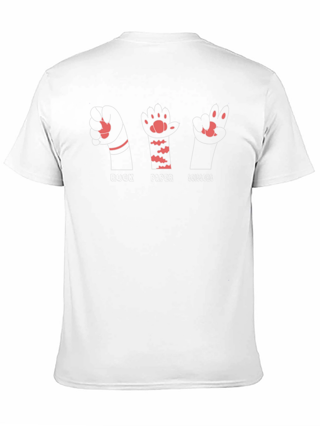 Rock Paper Scissors Cat Paw Graphic Tee