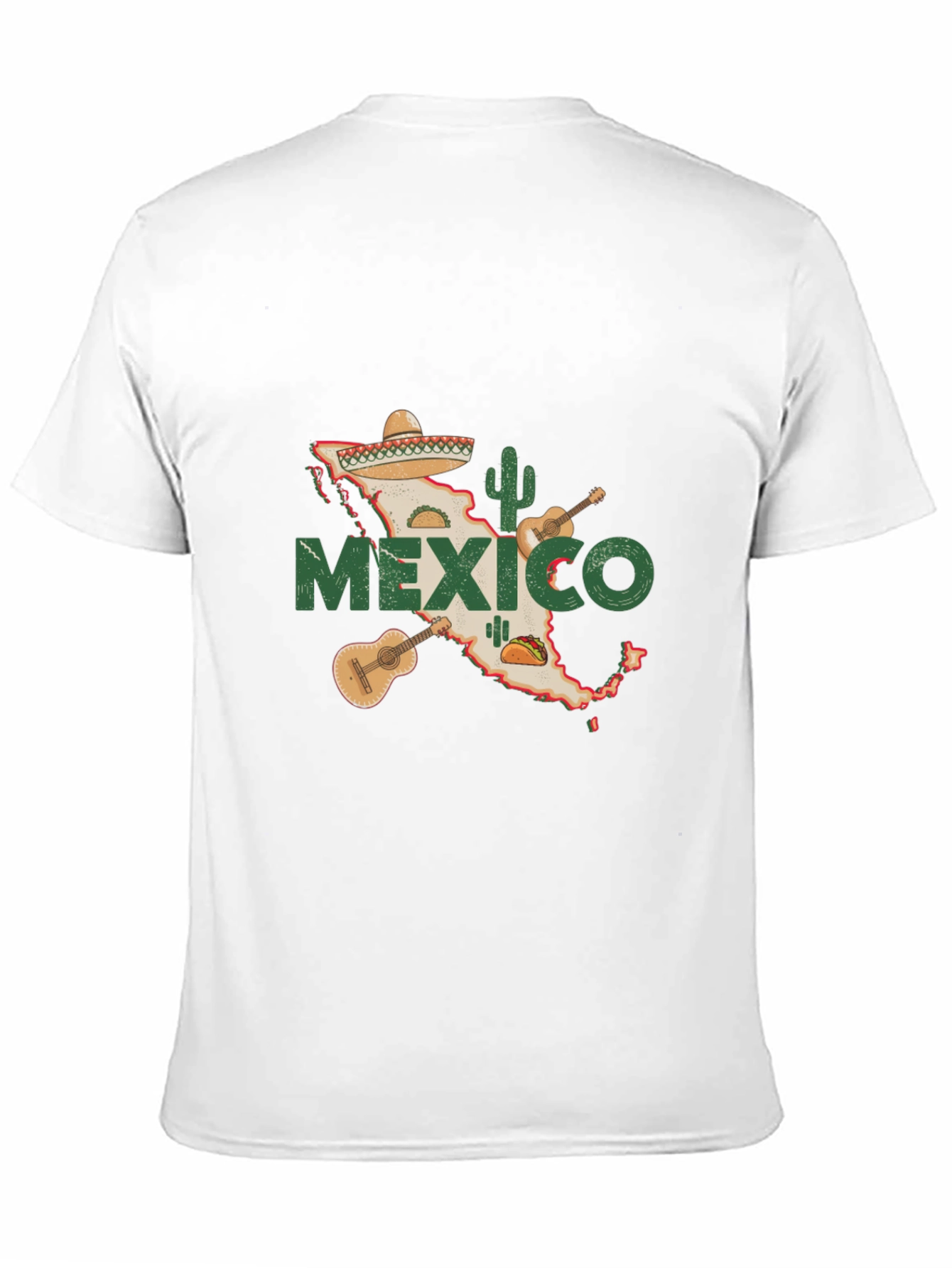 Mexico Map T-Shirt - Black Cotton Tee