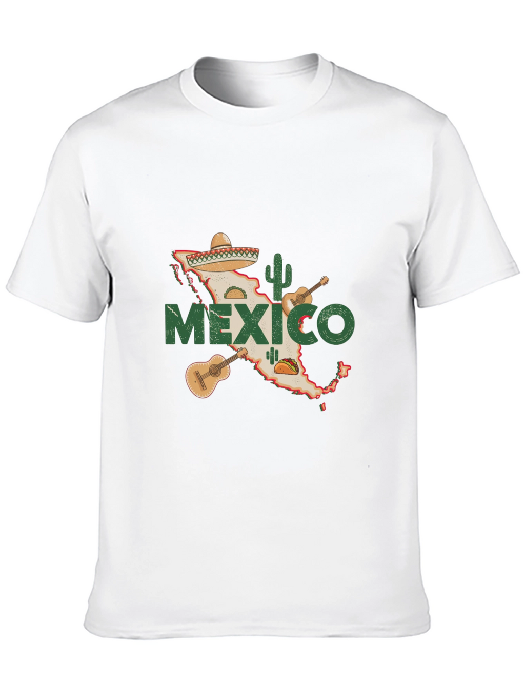 Mexico Map T-Shirt - Black Cotton Tee
