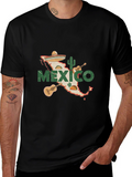 Mexico Map T-Shirt - Black Cotton Tee