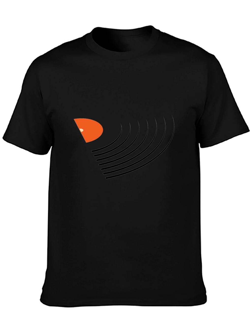 Vinyl Record Graphic Black T-Shirt