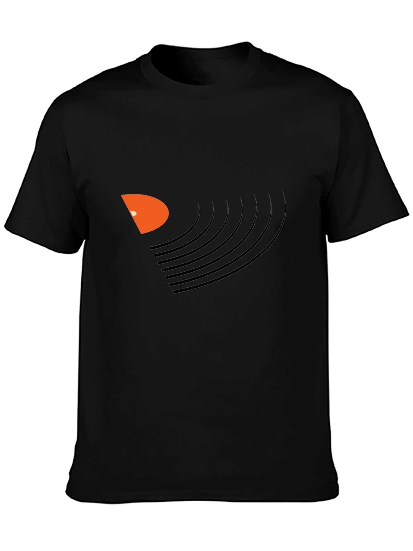 Vinyl Record Graphic Black T-Shirt
