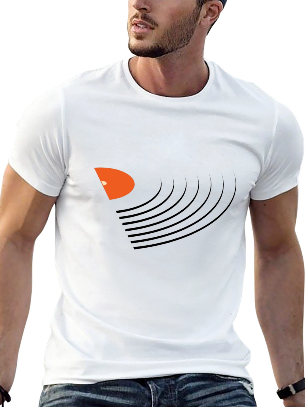 Vinyl Record Graphic Black T-Shirt