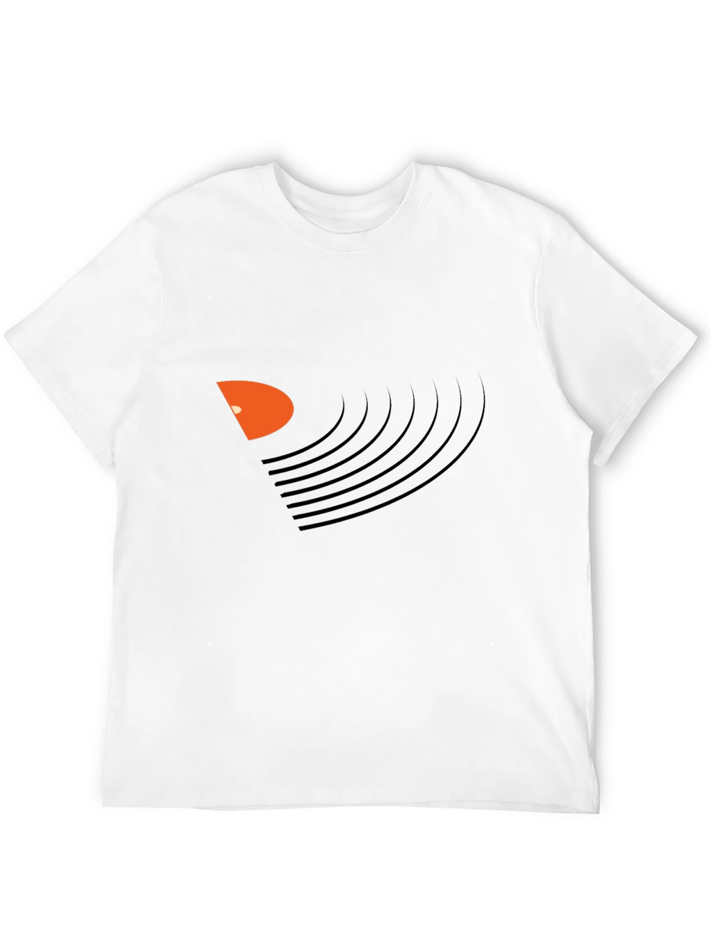 Vinyl Record Graphic Black T-Shirt