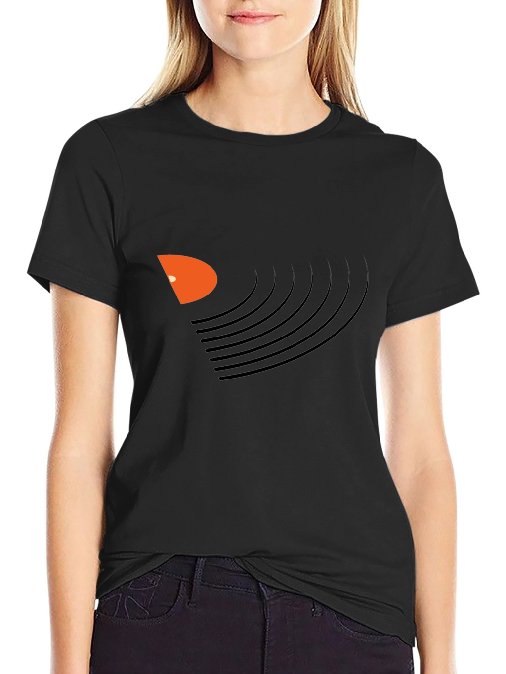 Vinyl Record Graphic Black T-Shirt