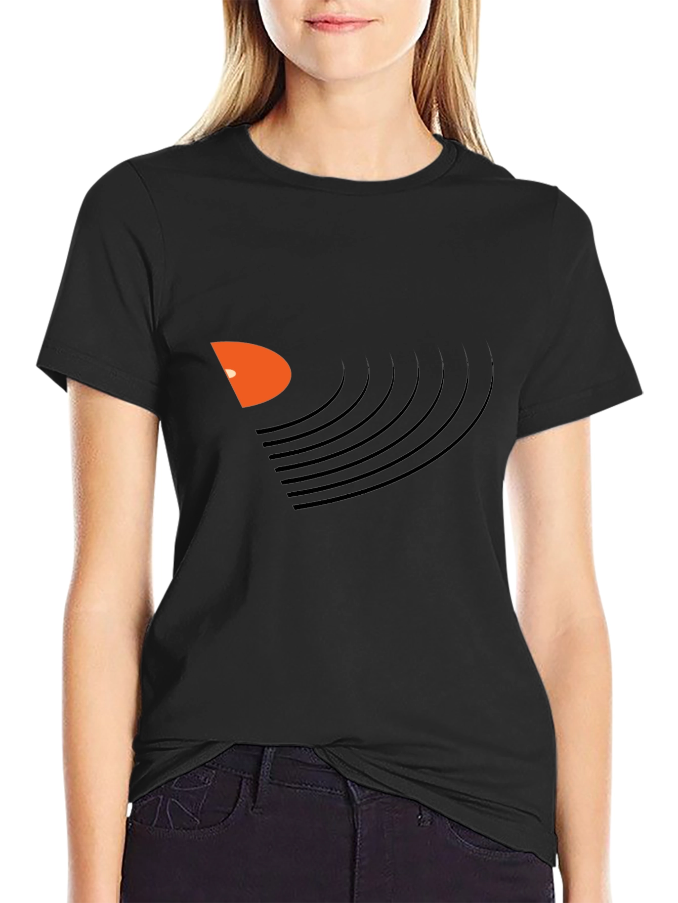 Vinyl Record Graphic Black T-Shirt