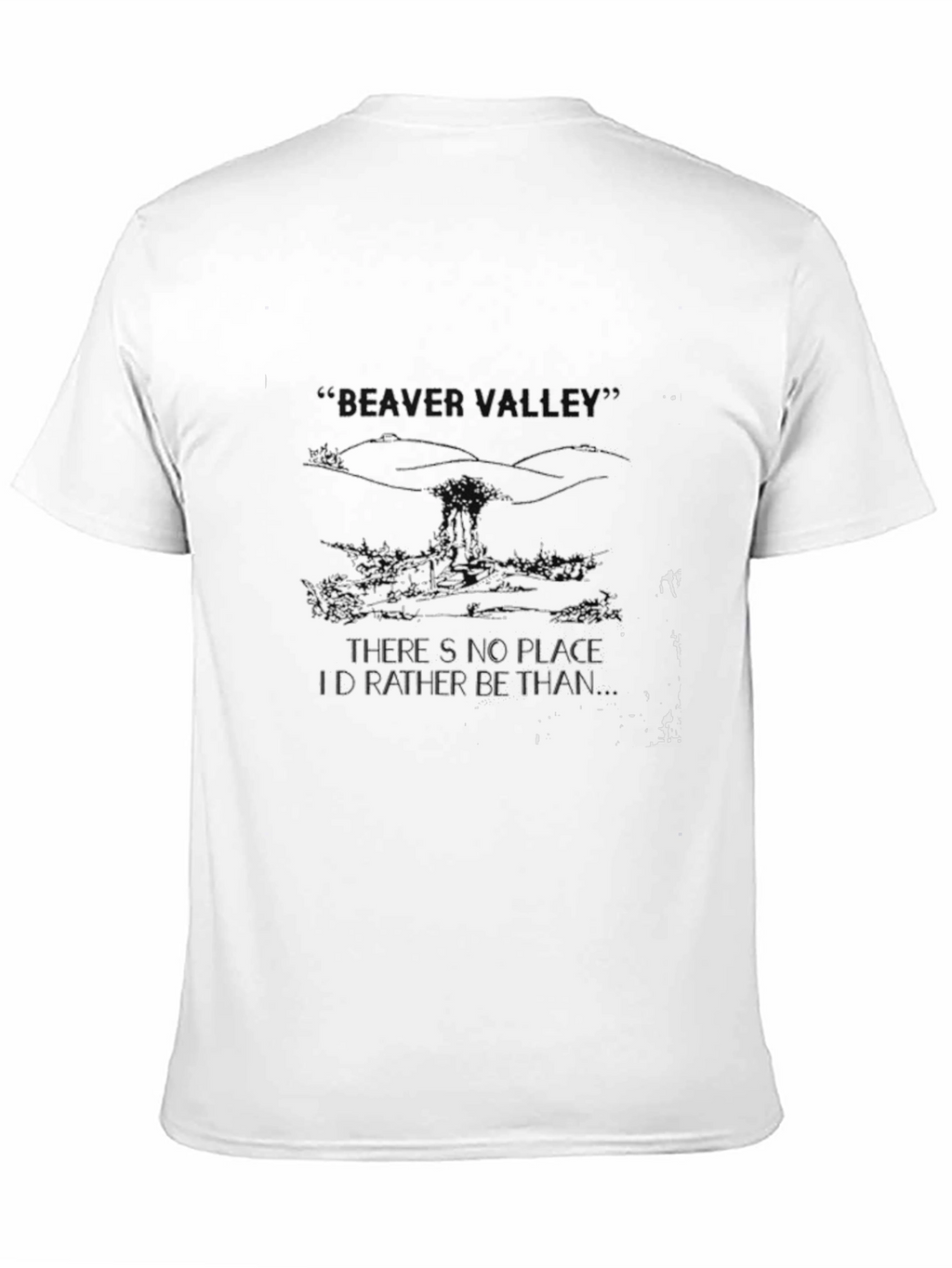 Beaver Valley Black Tee: Nature Lovers Delight