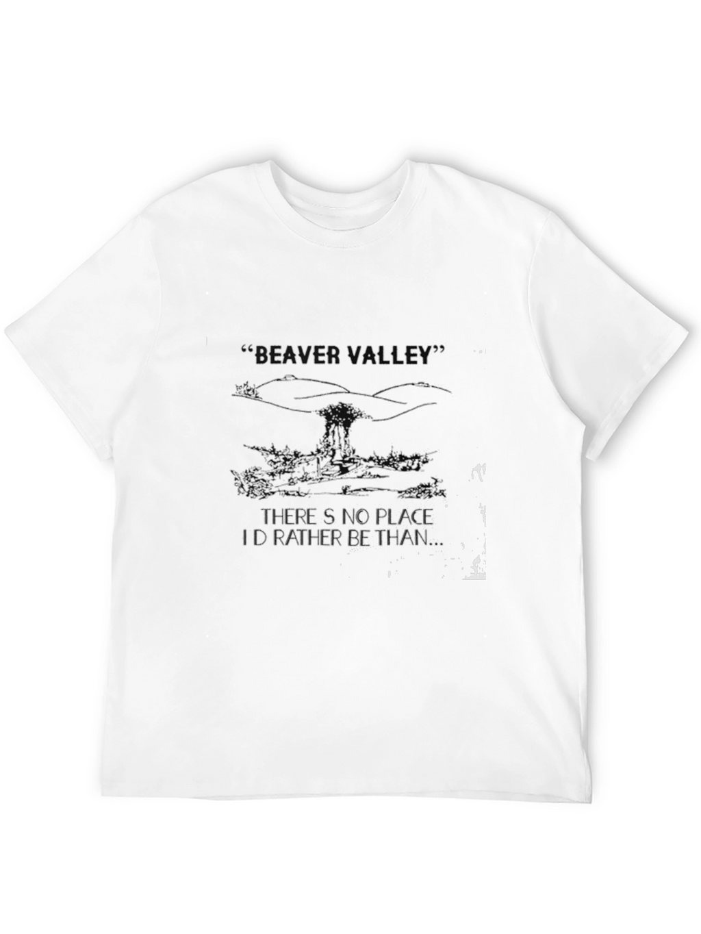 Beaver Valley Black Tee: Nature Lovers Delight