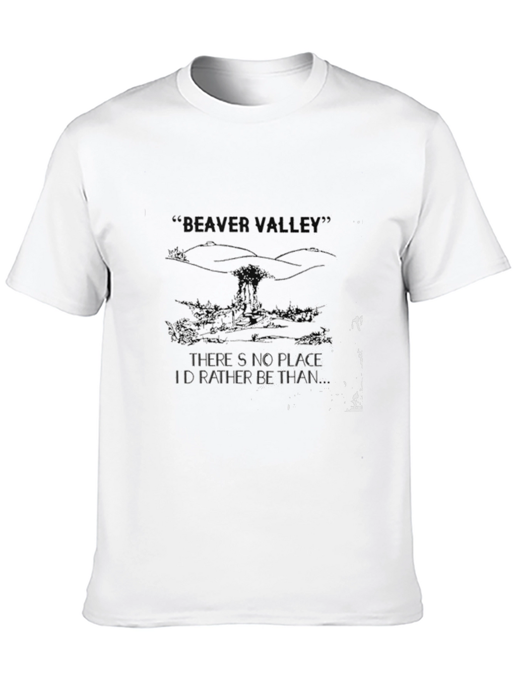 Beaver Valley Black Tee: Nature Lovers Delight
