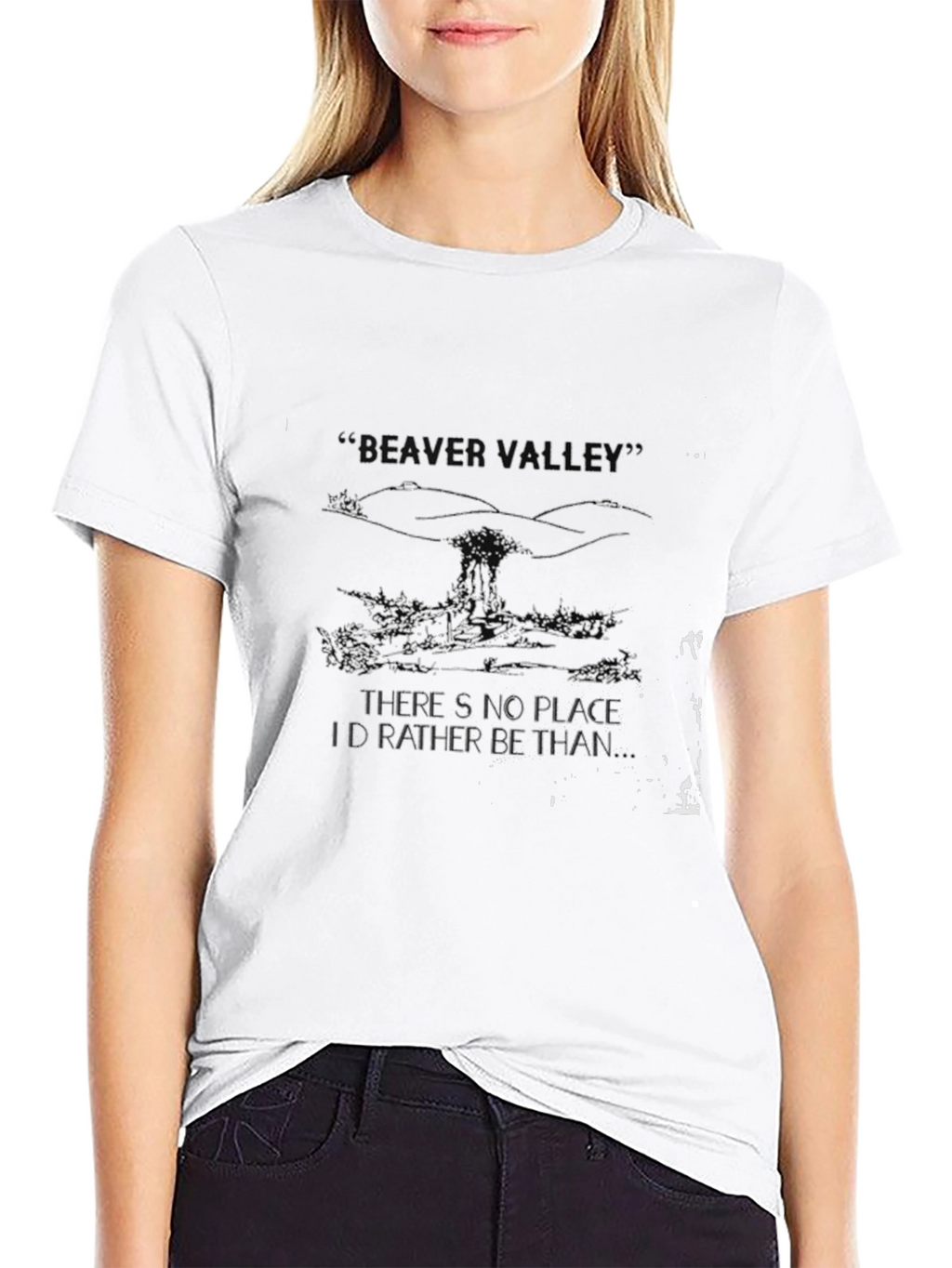 Beaver Valley Black Tee: Nature Lovers Delight