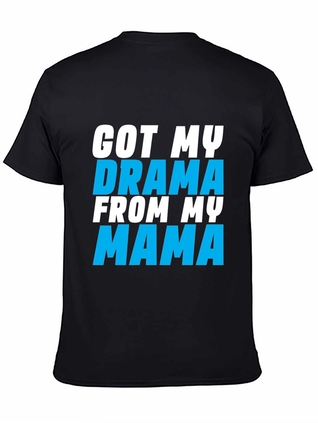 Drama Mama Graphic Tee - Black Cotton Blend T-Shirt