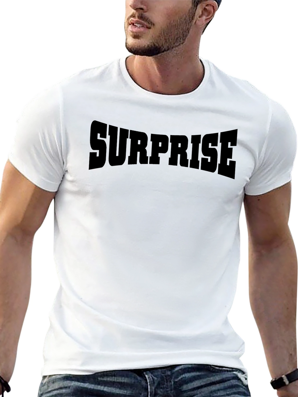 Surprise Graphic T-Shirt - Mens Black Tee