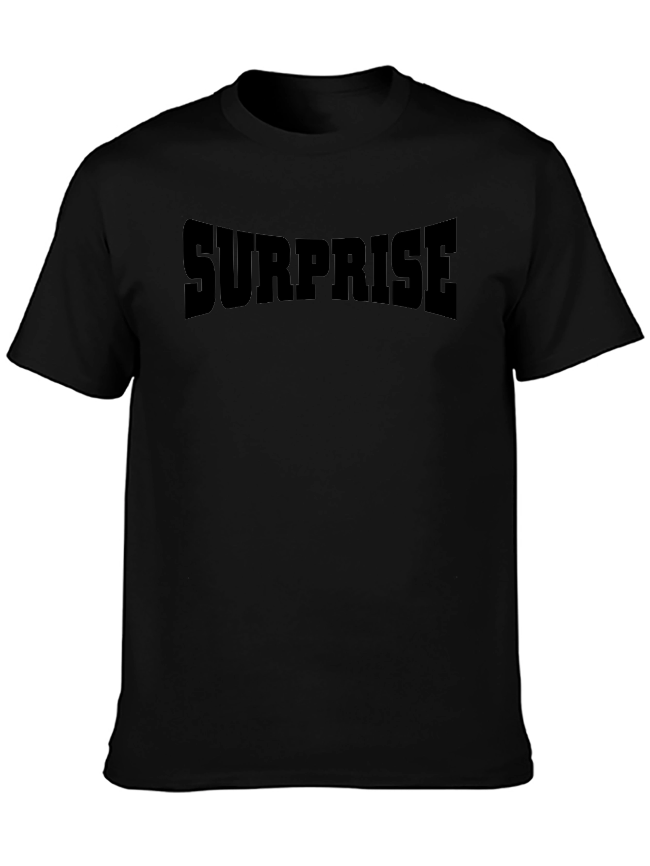 Surprise Graphic T-Shirt - Mens Black Tee
