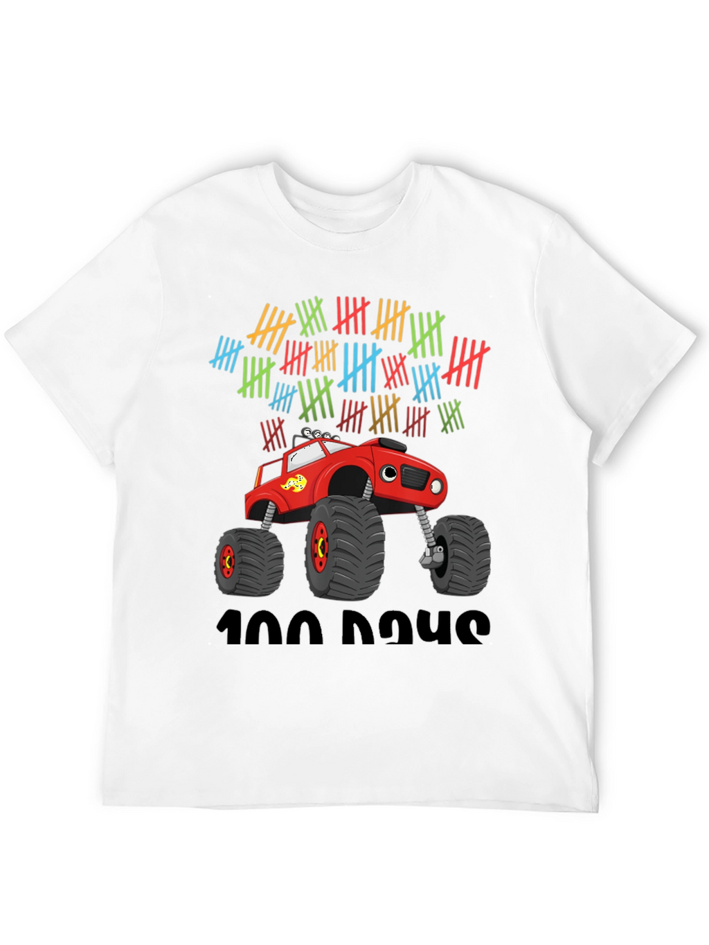 100 Days Monster Truck T-Shirt