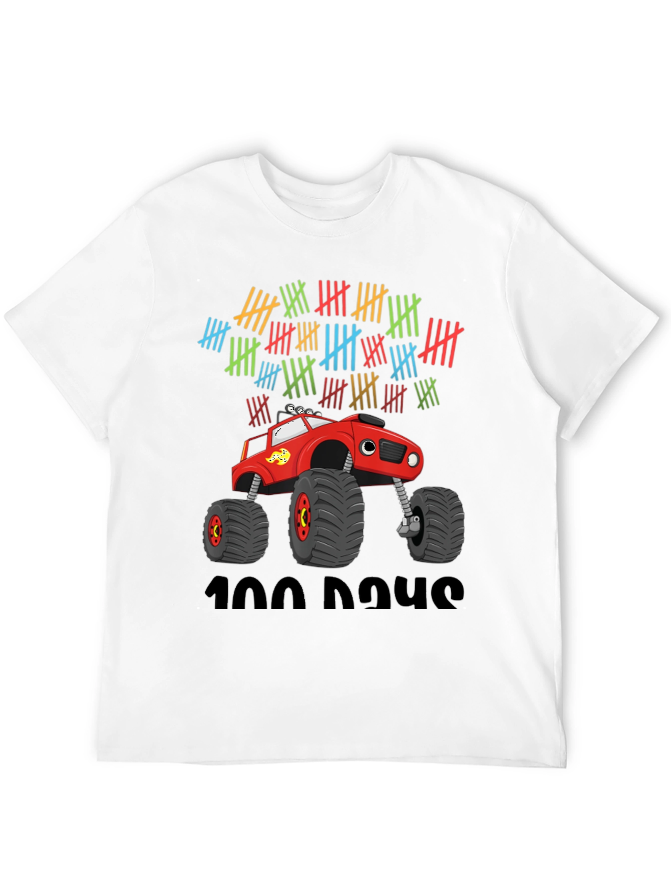 100 Days Monster Truck T-Shirt