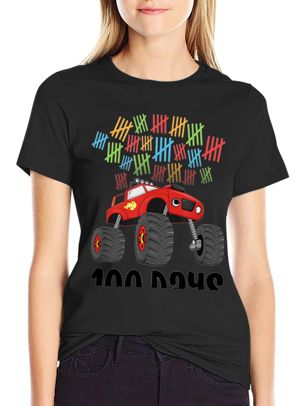 100 Days Monster Truck T-Shirt