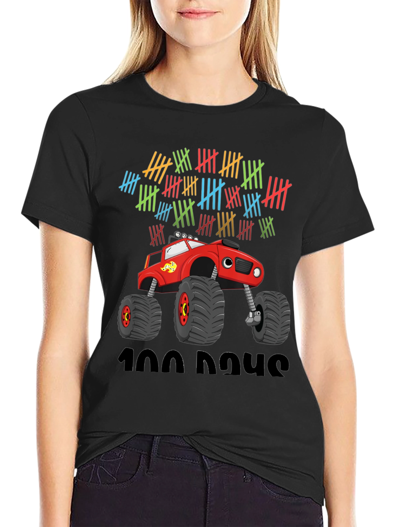 100 Days Monster Truck T-Shirt