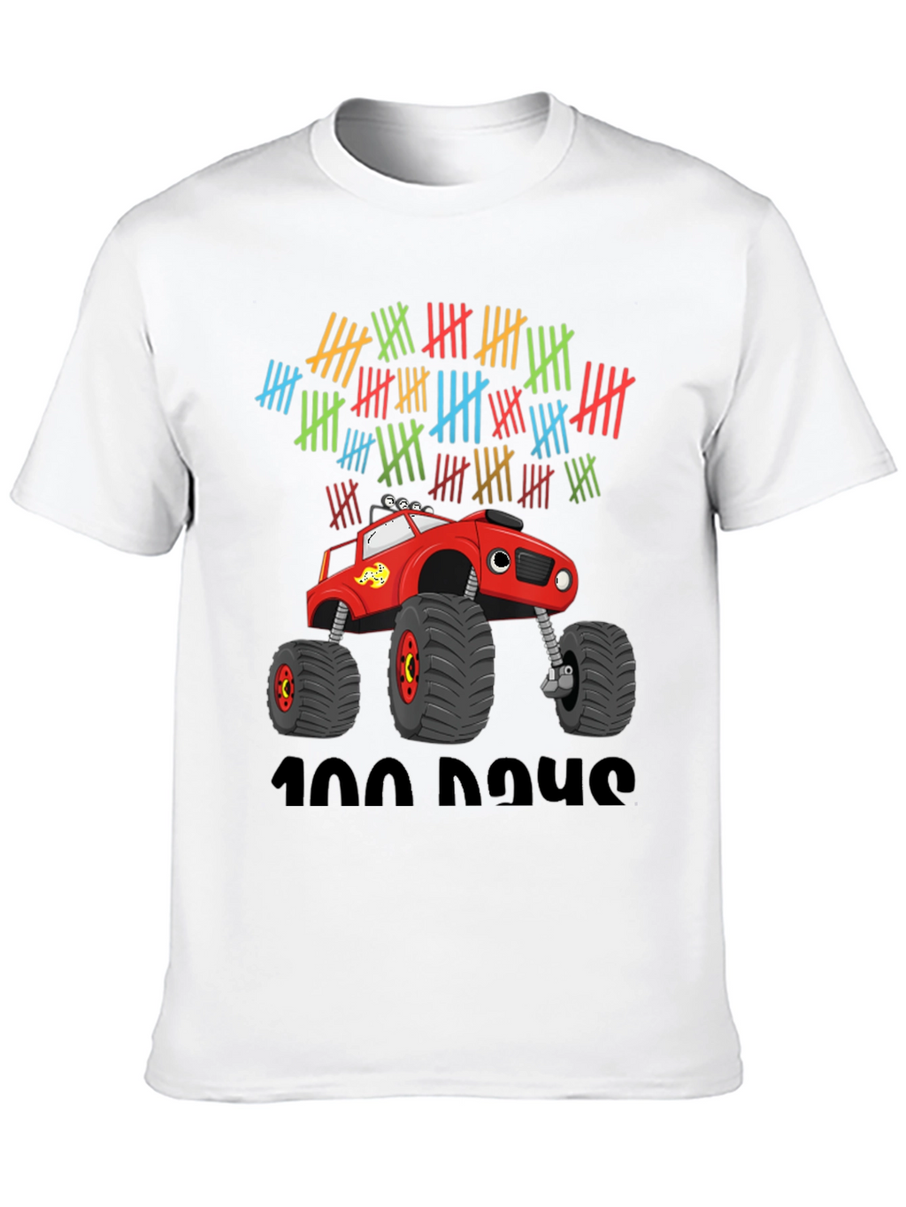 100 Days Monster Truck T-Shirt