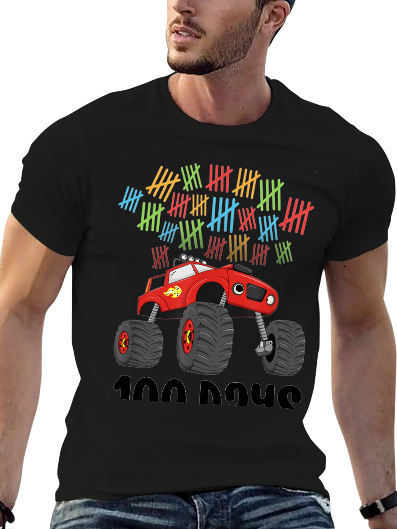 100 Days Monster Truck T-Shirt